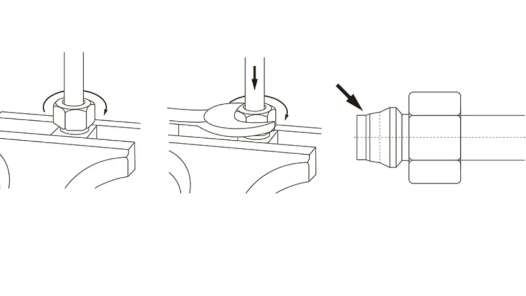 hydraulic fitting installation