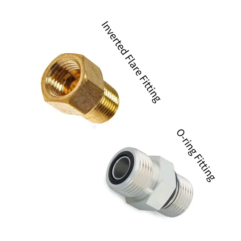 inverted flare vs o ring fittings
