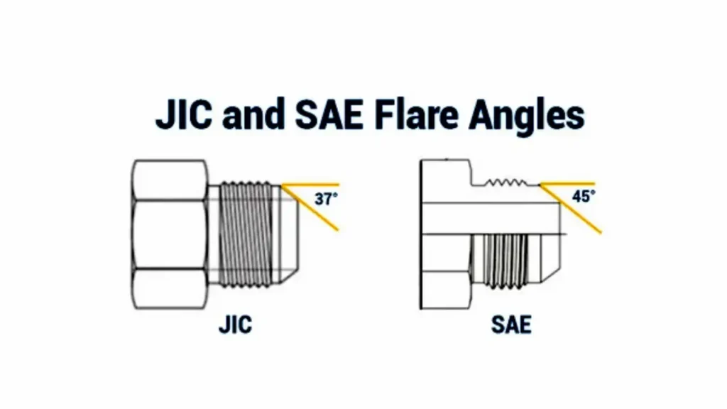 SAE vs JIC Fittings: How to Differ Them? 5 jic vs sae flare angles