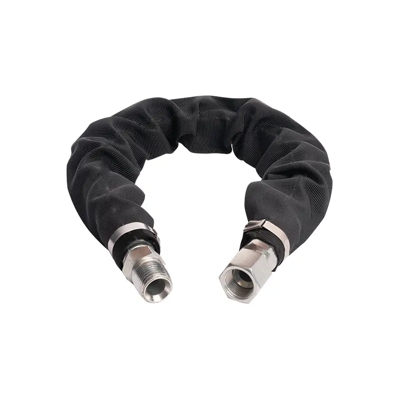 hydraulic hose burst protection sleeve