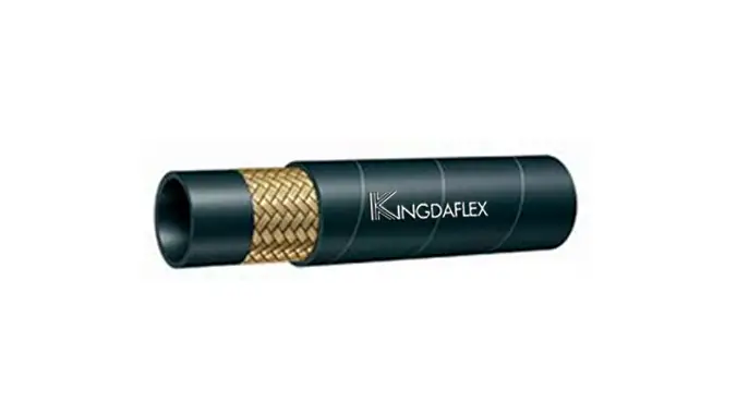one braided hydraulic hose