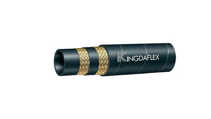 two braided hydraulic hose