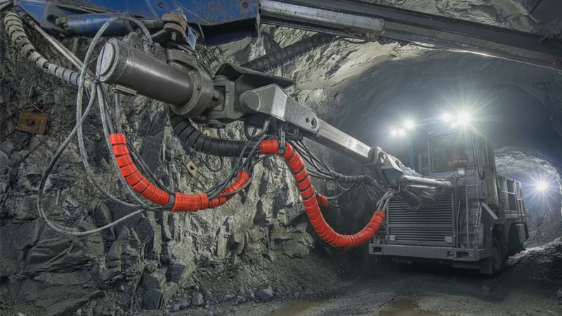 Conductive hose for mining