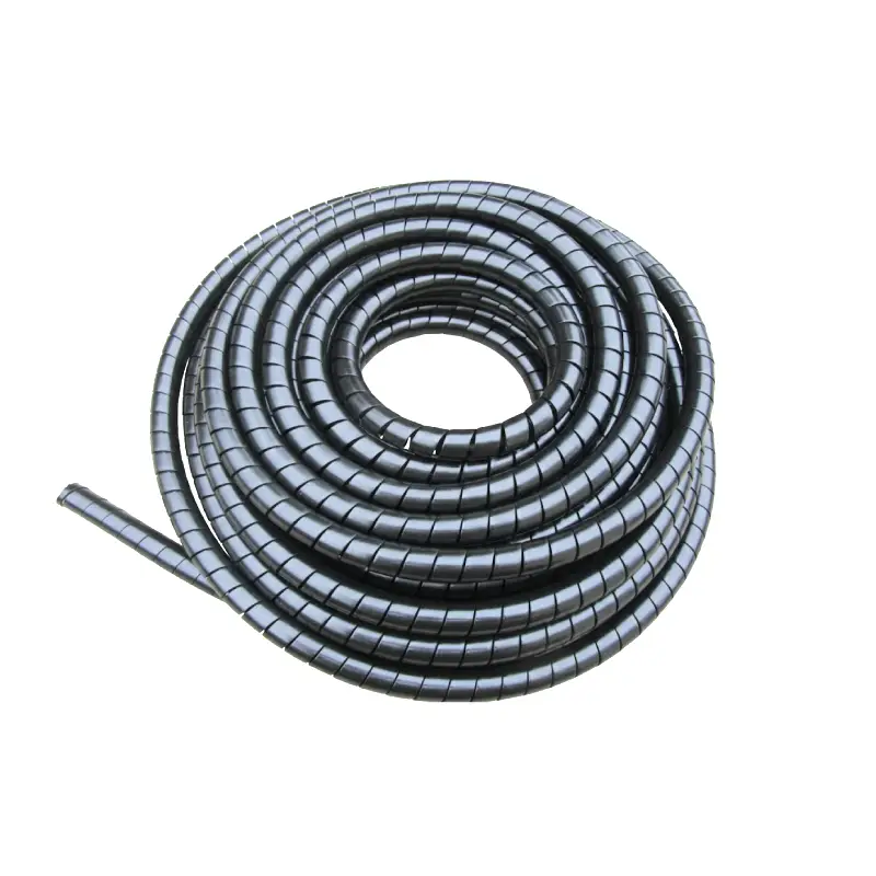 black hydraulic hose wrap