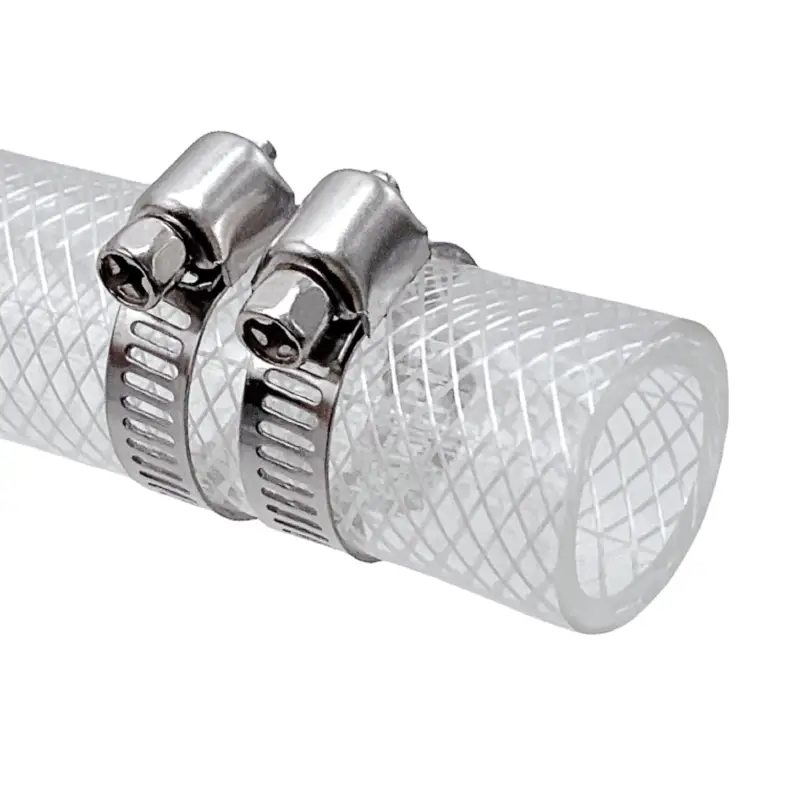 clear pvc braided hose