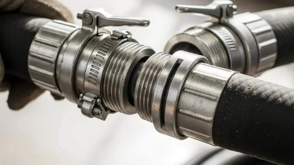 connecting 2 rubber hoses