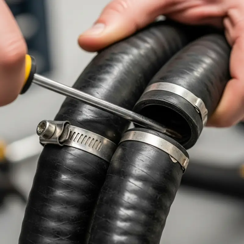 how to connect two rubber hoses
