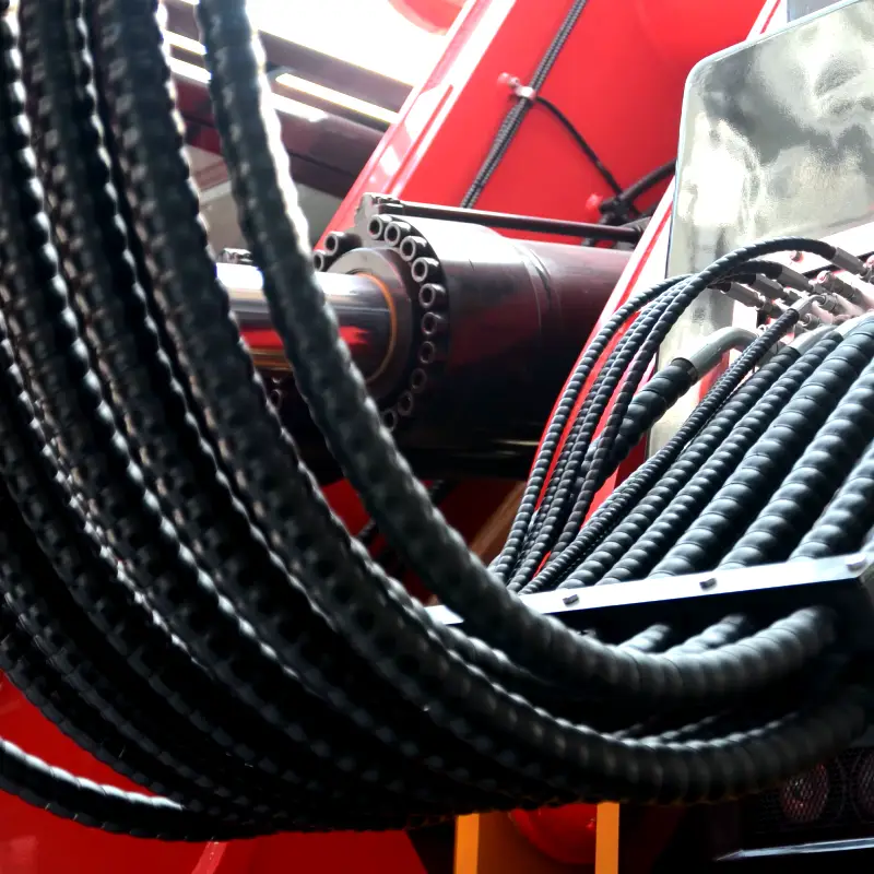 hydraulic hose cover application