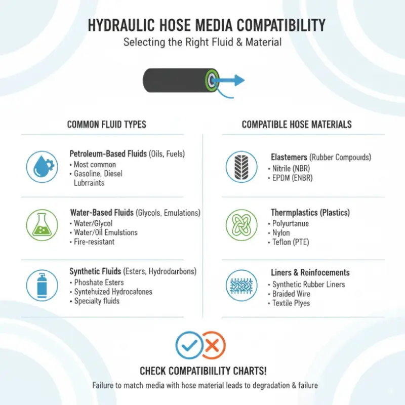 hydraulic hose media compatibility