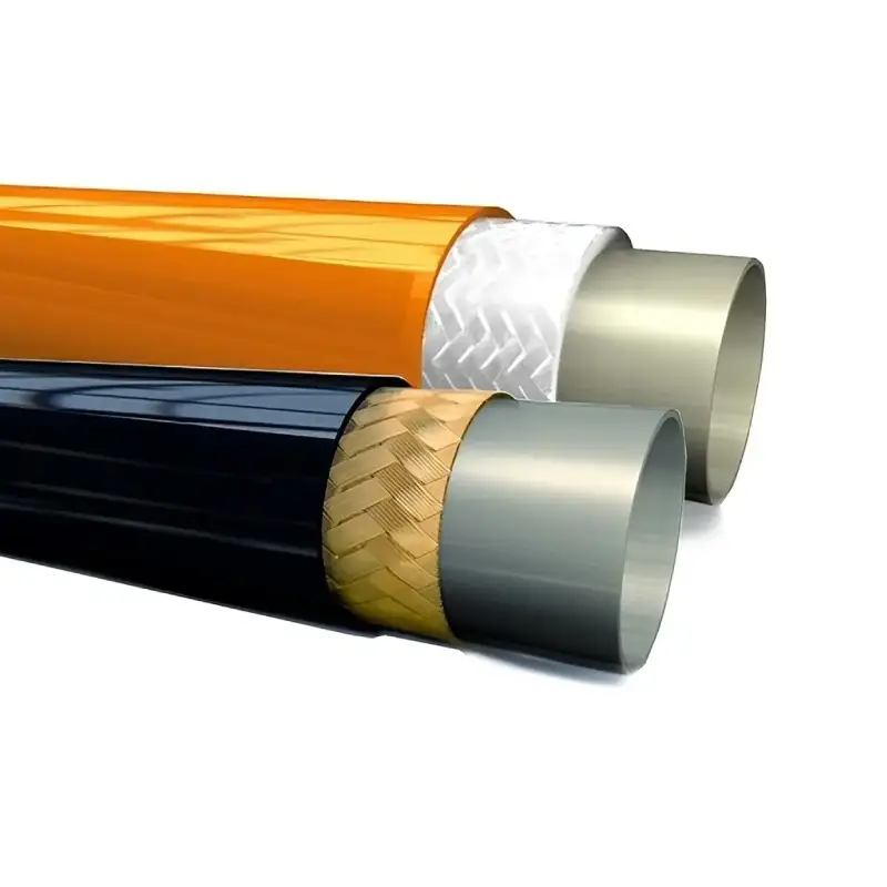 non conductive hydraulic hose structure