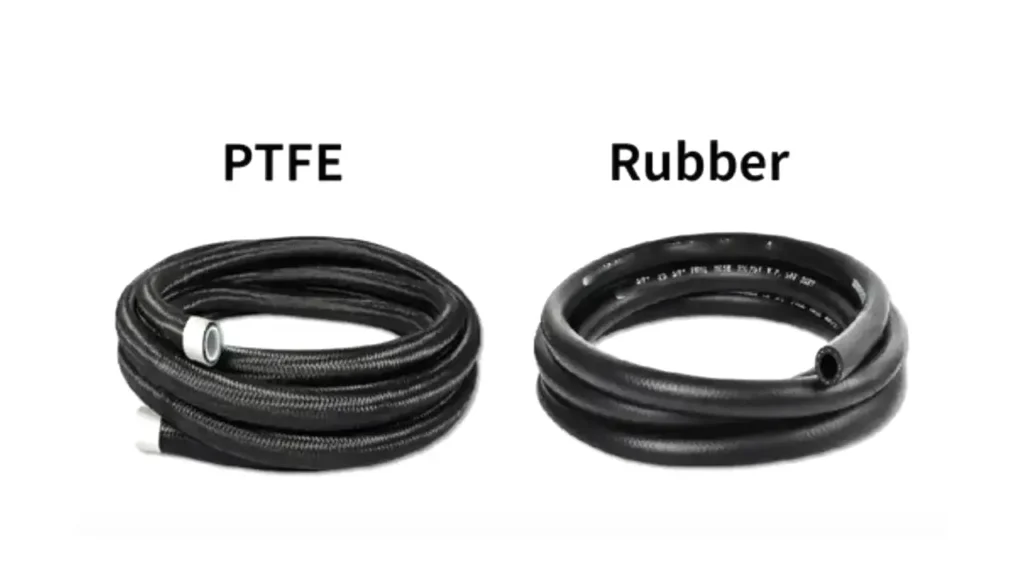 ptfe hose and rubber hose