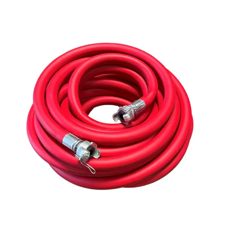 red rubber air hose