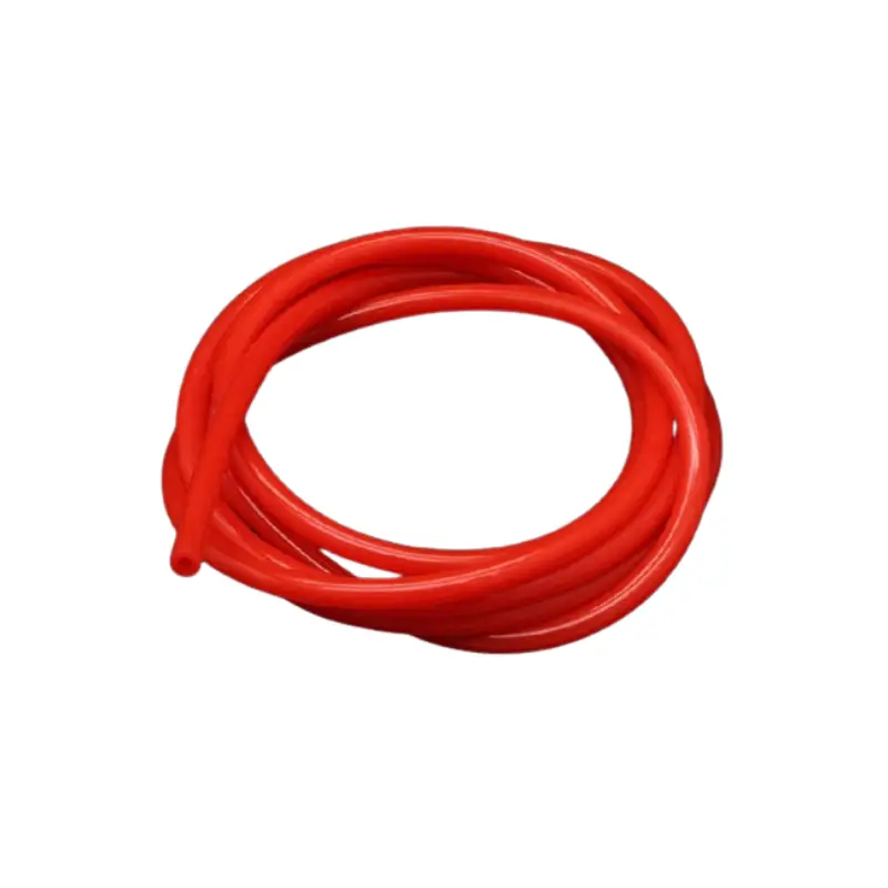 red silicone rubber hose
