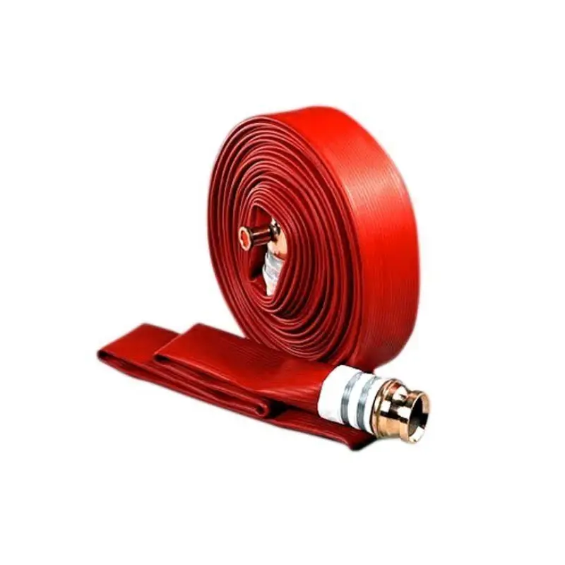 rubber fire hose red
