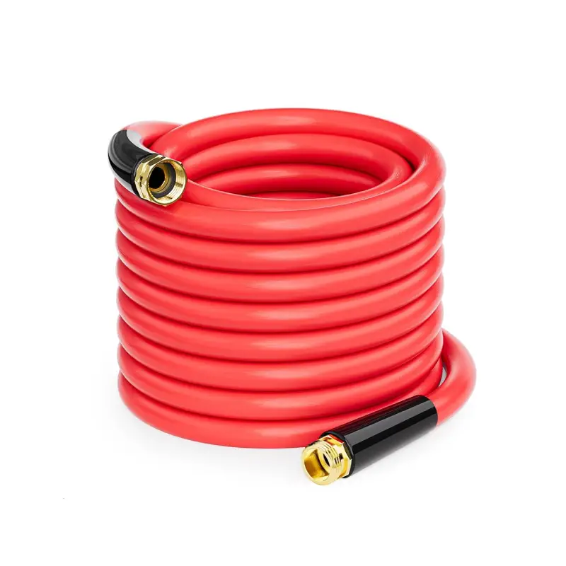 rubber garden hose red