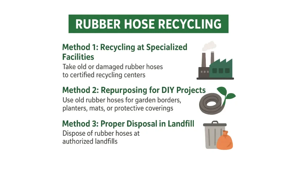 Rubber Hose Recycling: How to Dispose of Rubber Hoses? 1 rubber hose recycling methods