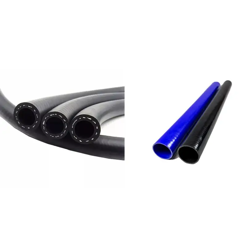 rubber hose vs silicone hoses