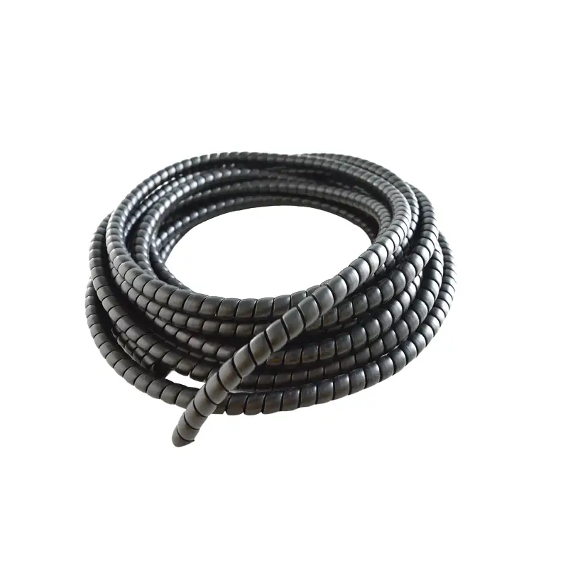 spiral hose guards black