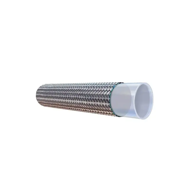 structure of stainless steel braided hydraulic hose