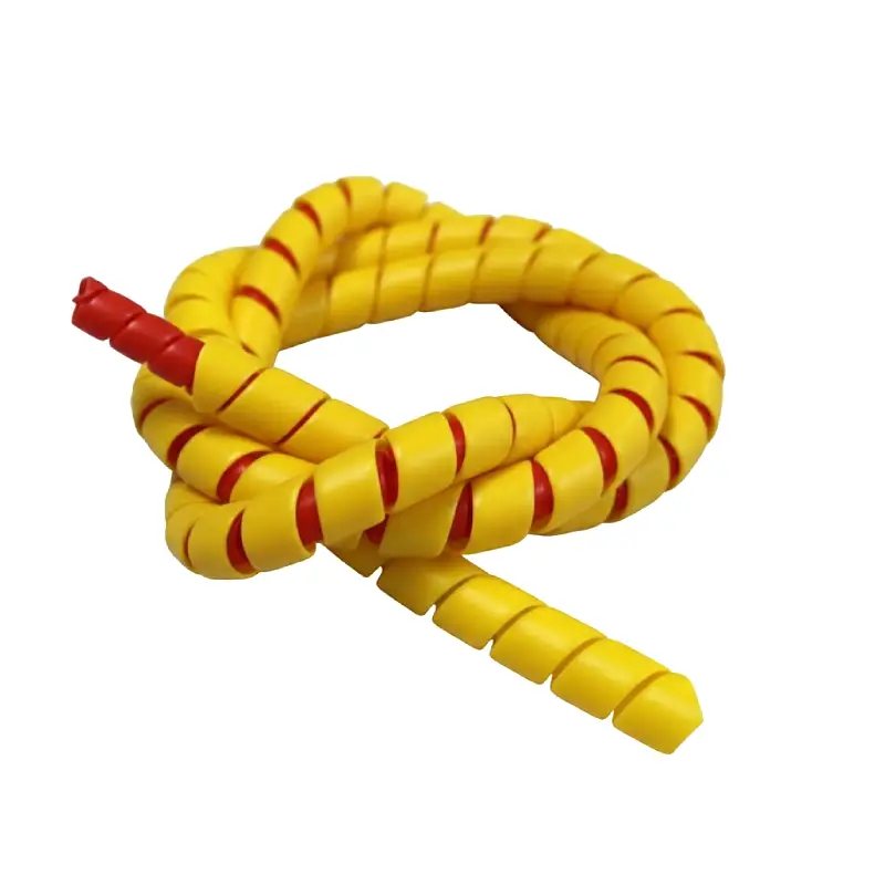 yellow hose guard spiral