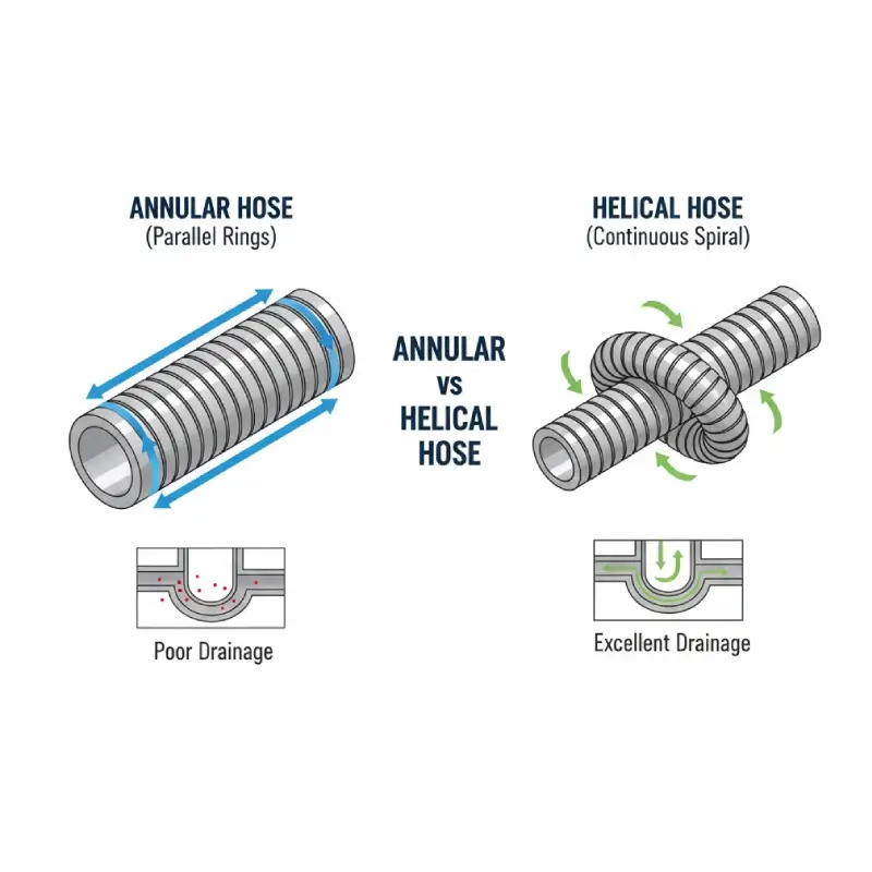 annular vs helical hose