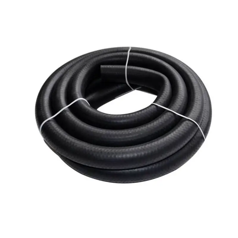 black rubber heater hose