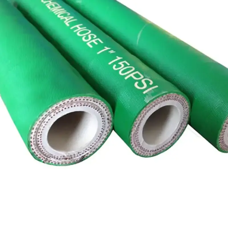 braided chemical rubber hose