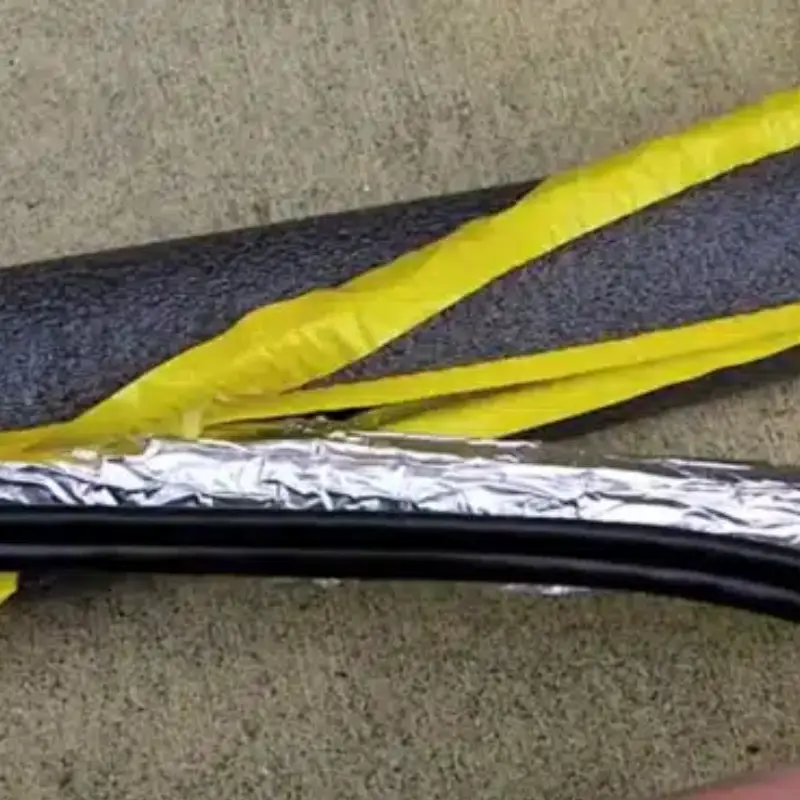 can you use heat tape on rubber hose