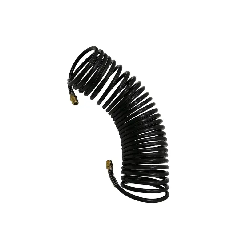 coiled rubber air hose