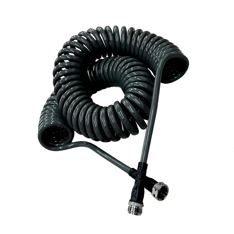 coiled rubber hoses