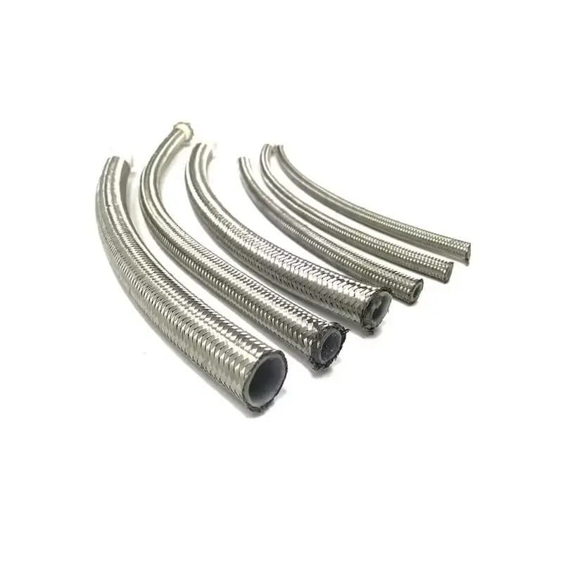ptfe hose lined chemical resistant stainless steel braided hose