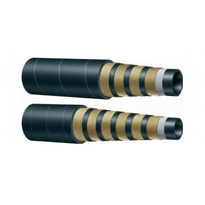 spiralled hydraulic hose reinforcement