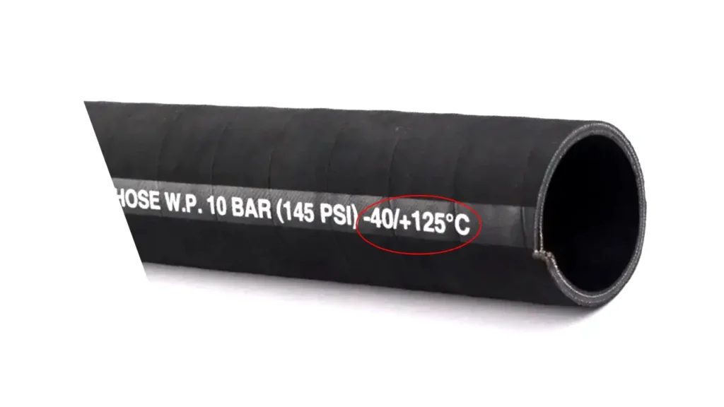 what is rubber hose temperature