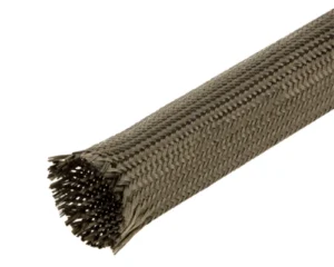 Detail of Braided Basalt Fiber Sleeve