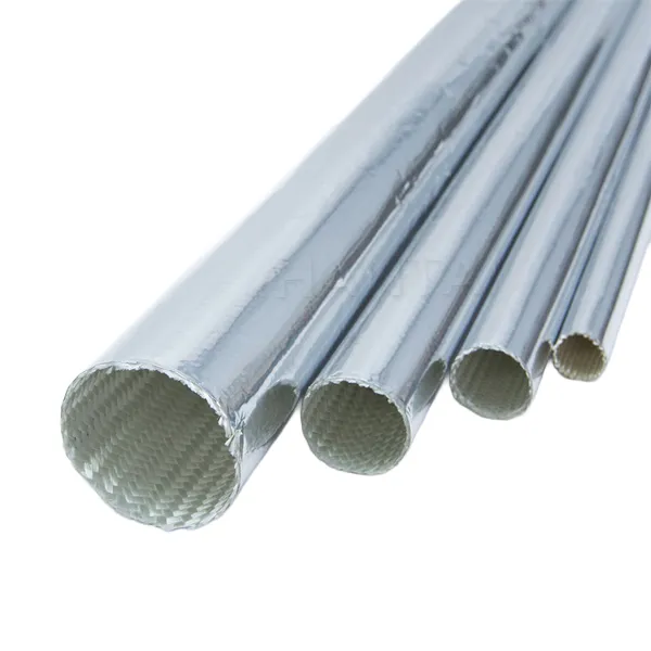 Aluminum Coated Fiberglass Woven Sleeve
