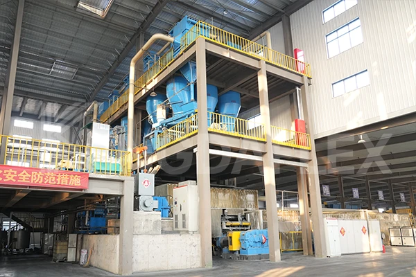Fully automated rubber processing and refining production line
