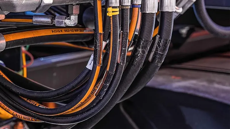 hydraulic Hoses in Tight Spaces