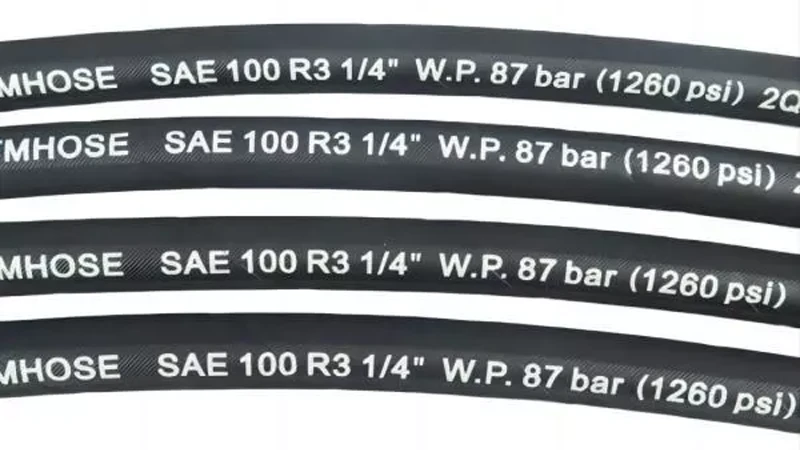 خرطوم مضفر من الألياف SAE 100R3 EN854 R3