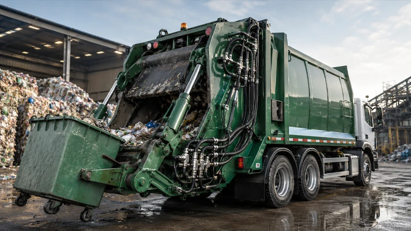 Hydraulic Hose Applications in Garbage Trucks and Waste Compaction Systems