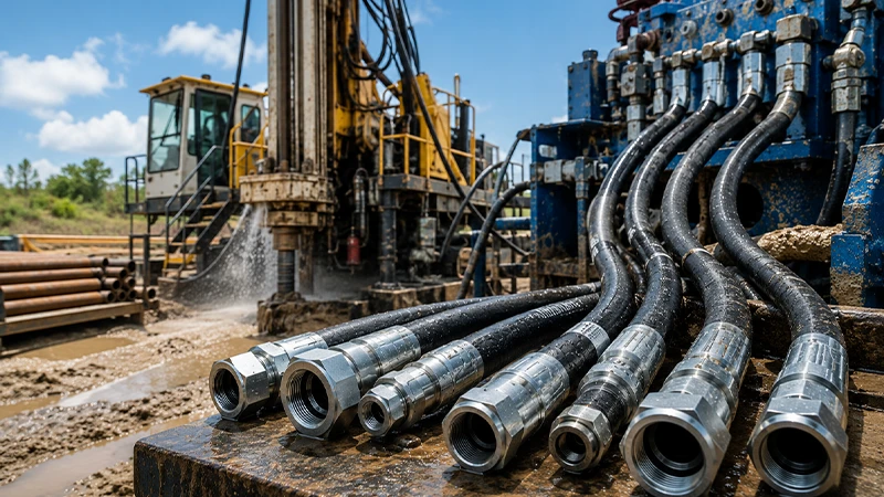 Hydraulic Hose Requirements for Drilling Rigs and Water Well Equipment