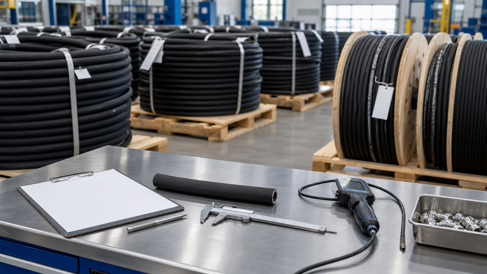 Incoming Inspection Checklist for Bulk Hydraulic Hose Orders